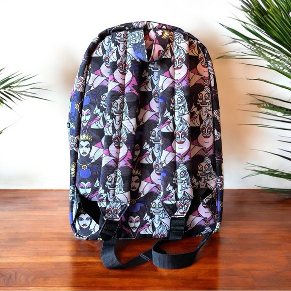 Loungefly Disney Villains Backpack – Evil Queen, Ursula, Maleficent, Cruella - Picture 2 of 16